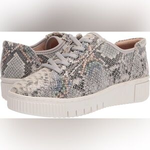 SOUL Naturalizer Women's Topaz2 Oxford Grey Snake Animal Print  Sz 7.5W